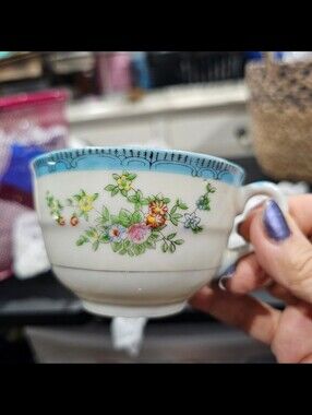 UCAGCO Handpainted in Japan Floral Cup‎ & Saucer ☕️ Coffee Tea